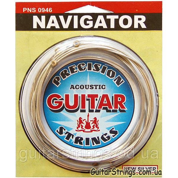 Струни Solid PNS0946 Navigator New Silver Flat Wound Ultra Light 9-46
