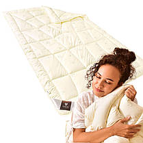 Ковдра Wool Classic вовняна 175х210 см зимова IDEIA вовна тепла ковдра натуральна овеча вовна, фото 4