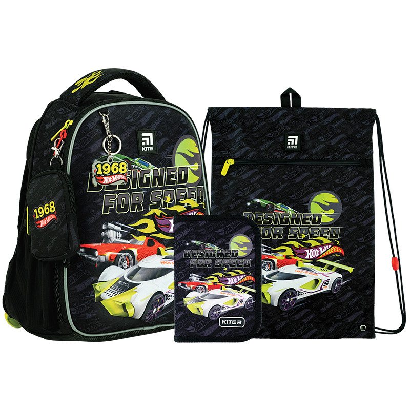 Шкільний набір Kite Hot Wheels SET_HW24-555S