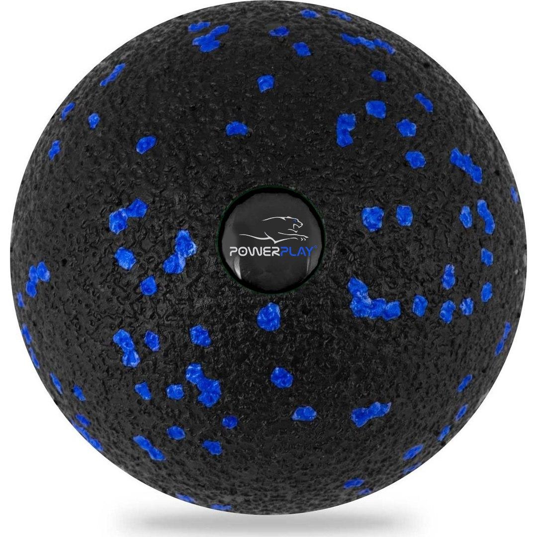 Масажний м'яч PowerPlay PP-4351 Epp Massage Ball (d10) Чорно/Синій, фото 1