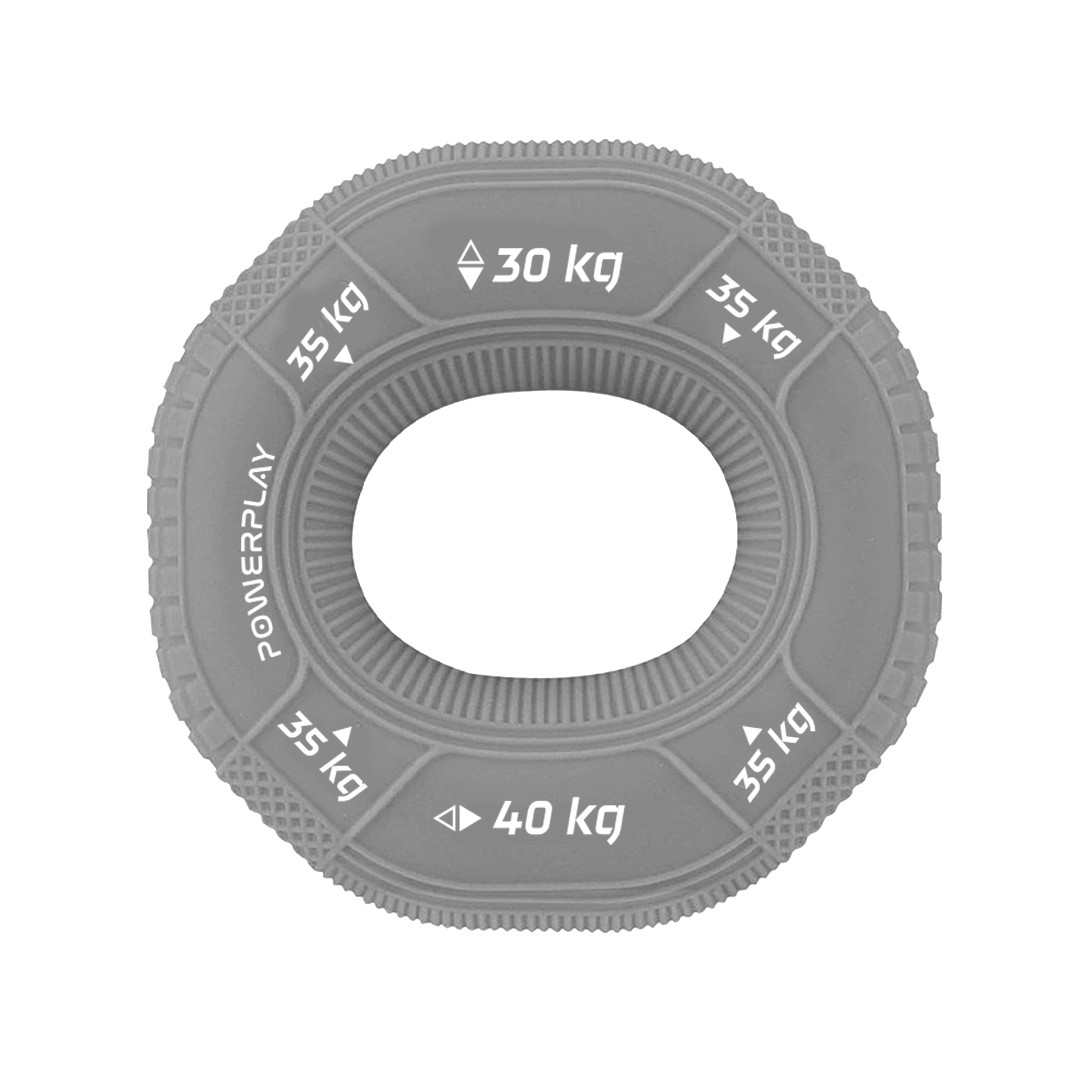 Еспандер кистьовий силіконовий PowerPlay PP-4331 Hand Grip Large 30-35-40 кг. Сірий, фото 1