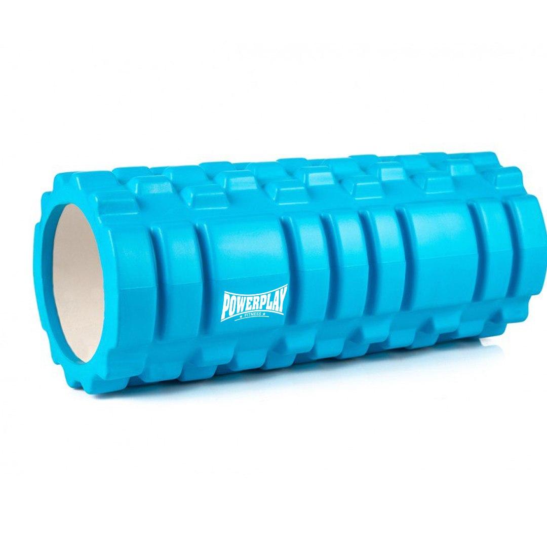 Масажний ролик (роллер) PowerPlay 4025 Massage Roller Синій (33x14см.), фото 1