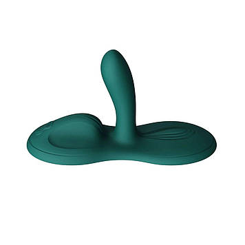 Sit-on-top смарт-вібратор Zalo – Flora Smart Vibrating Pad Turquoise Green, 9 моторів Bomba💣
