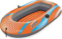 Човен надувний Bestway 61144 NE «Hydro Force Kondor 3000 Raft» (122*212 см, сімейний, гребний, двомісний, двокамерний, надувне