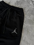 Чоловічі спортивні штани Air Jordan M2076 чорні, фото 3
