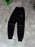 Чоловічі спортивні штани Air Jordan M2076 чорні, фото 6