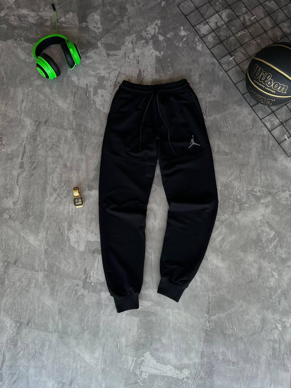 Чоловічі спортивні штани Air Jordan M2076 чорні, фото 1