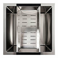 Мойка кухонная Platinum Handmade Нержавеющая сталь 44х44 см Кухонная мойка под столешницу Мойка из нержавейки