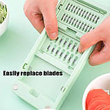 Тертка для овочів Vegetable cutter 223-5 з контейнером / вівчарка, фото 4