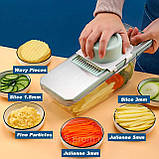 Тертка для овочів Vegetable cutter 223-5 з контейнером / вівчарка, фото 5