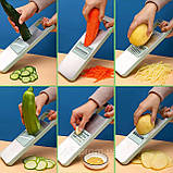 Тертка для овочів Vegetable cutter 223-5 з контейнером / вівчарка, фото 6