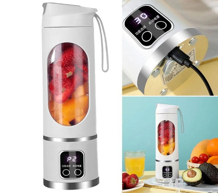 Блендер-соковитискач LY-638 з трьома швидкостями, фото 1