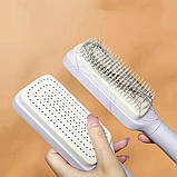 Гребінець масажний Hair straightener AND LY-639 з функцією самоочищення, фото 3