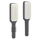 Гребінець масажний Hair straightener AND LY-639 з функцією самоочищення, фото 5