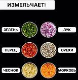 Прилад для подрібнення часнику та зелені AND592 Potato cutter AND592 для овочів та горіхів, фото 9
