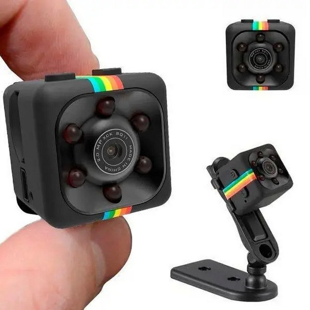 Відеокамера міні SQ11 з датчиком руху для домашнього відеоспостереження, фото 1