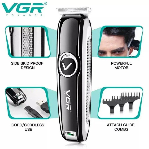 Акумуляторна машинка для стрижки VGR V-168