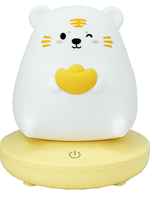 Дитячий світильник нічник Тигр MEGAZayka Жовтий із білим
