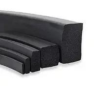 Профіль губчастий 10х25 мм, Профіль гернітовий 10х25 мм, профіль пористий 10х25 мм