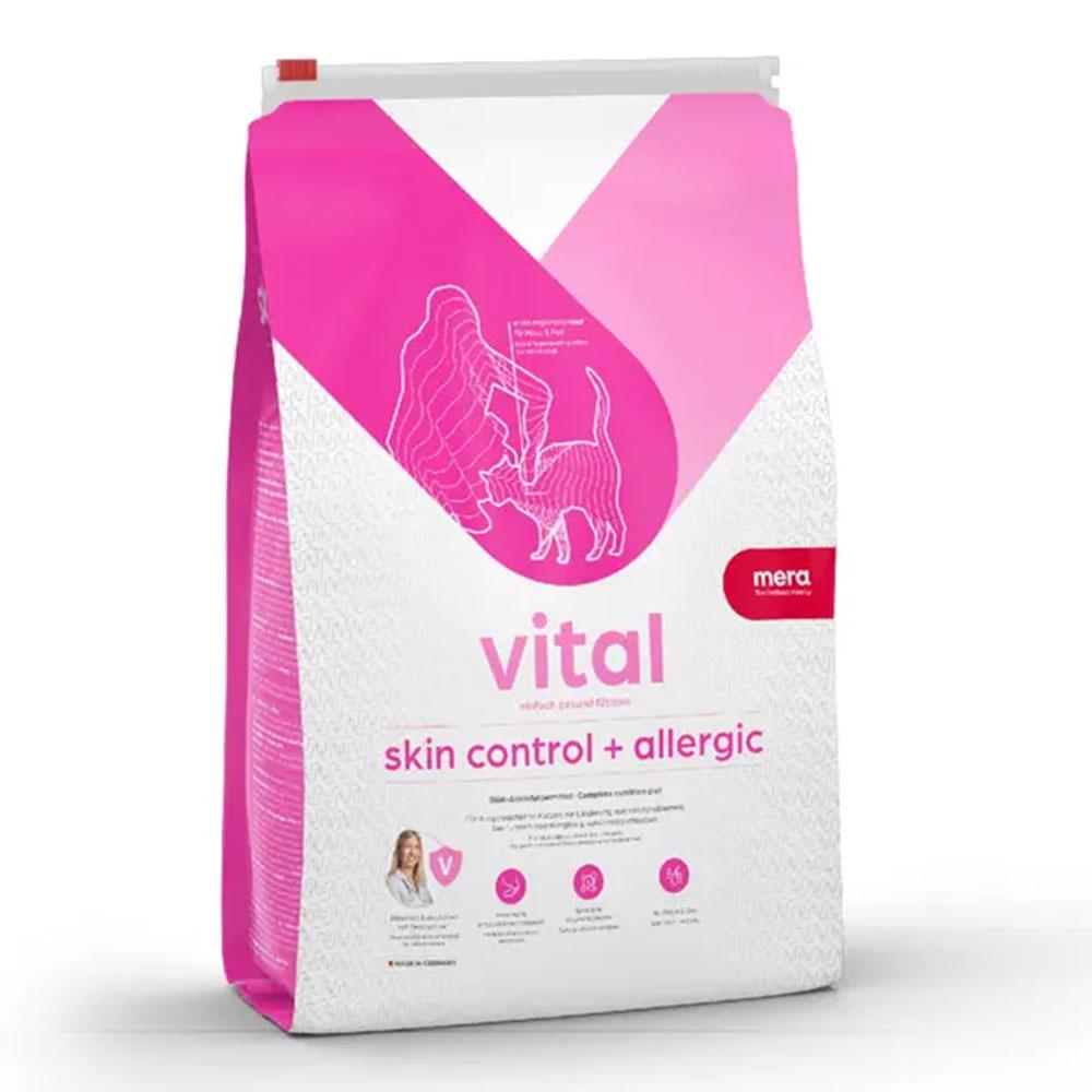 Сухий корм для котів при дерматозі та випаданні шерсті MERA MERAVITAL Skin Control + Allergic, 3 кг (*)