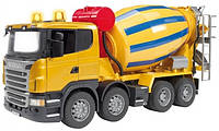 Игрушка Bruder Бетоновоз Scania R-series М1:16 желтый (03554)