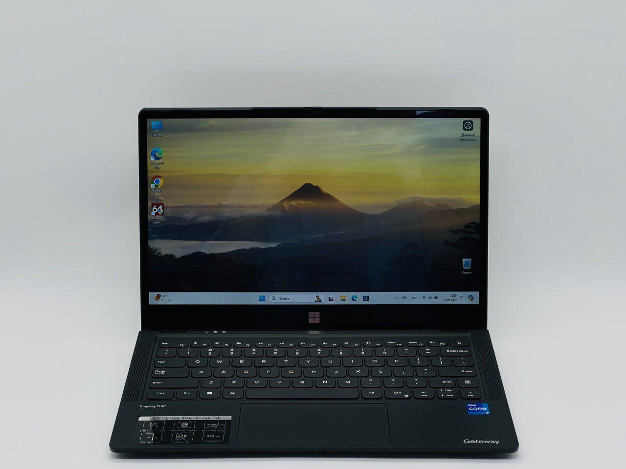 Б/в Ультрабук Gateway GWTC71427 14.1" 1920x1080 Сенсорний| Core i7-1255U| 8 GB RAM| 480 GB SSD| Iris Xe
