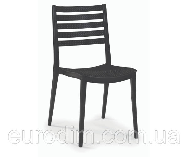 Стілець Зара пластиковий чорний