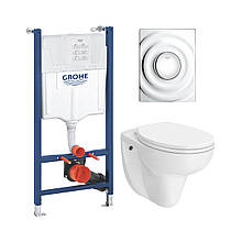 Комплект унітаза з інсталяцією 4 в 1 Grohe Solido Surf UA38971574A