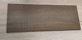 Полиця 6 мм скляна прямокутна графіт 40х12 см