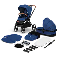 Універсальна коляска 2 в 1 Lionelo MIKA 2IN1 BLUE NAVY, фото 6