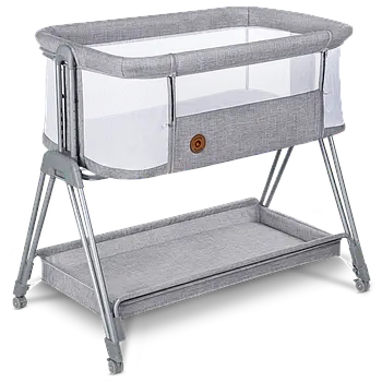 Ліжечко приставне Lionelo LUNA GREY CONCRETE