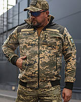 Кофта фліс тактична під резинку піксель ЗСУ