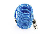 Шланг спіральний поліуретановий з швидкоз'ємними з'єднаннями 5,5*8мм, 20м APRO (850143)