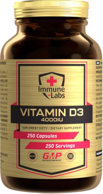 Вітамін Д3 в капсулах Immune Labs Vitamin D3 4000 IU 250 капсул