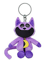 М'яка іграшка-Брілок для Ключів і Сумки Cat Nap Кетнеп. Poppy Playtime 20 см Усміхні Звірі