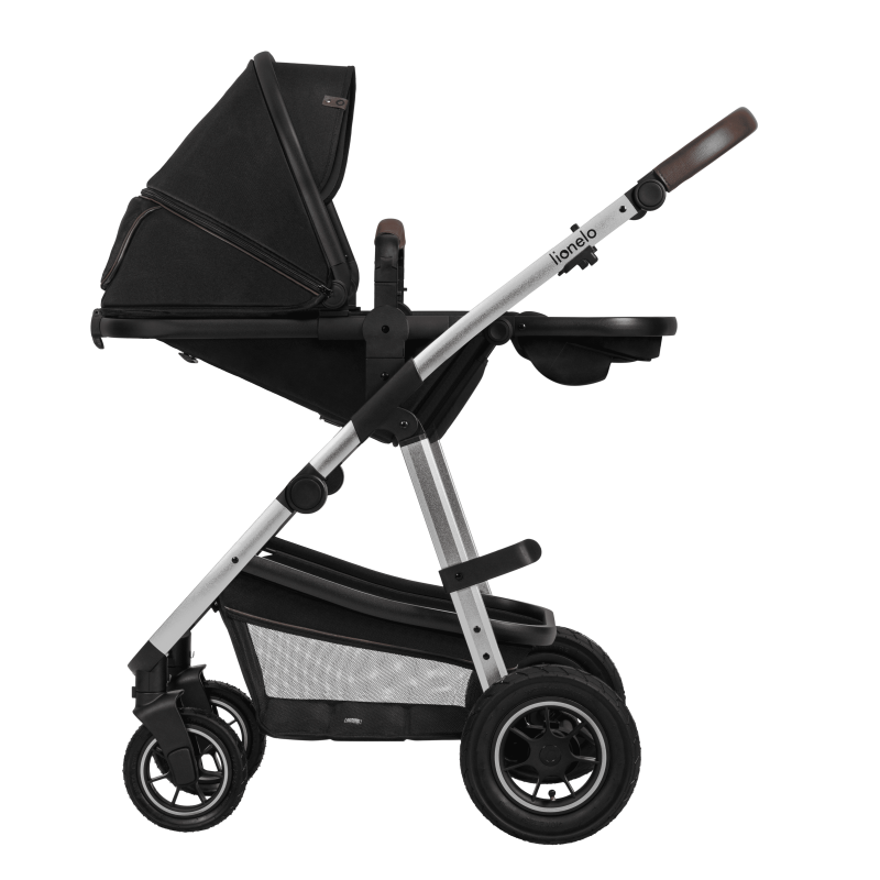 Універсальна коляска 3 в 1 Lionelo AMBER BLACK SILVER