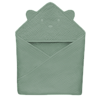 Рушник Lionelo MUSLIN HOODED TOWEL GREEN FOREST, фото 3