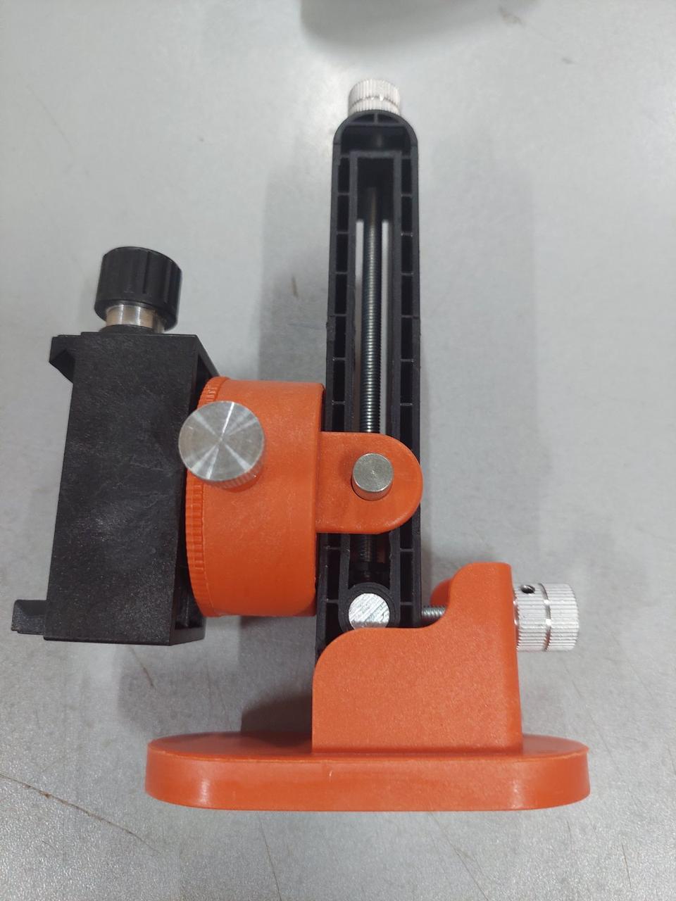 Універсальний магнітний тримувач Hilda (оранжевий) під лазерний рівень 1/4 НАКЛОННИЙ режим, фото 1