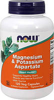Магній калій NOW Magnesium Potassium Aspartate 120 капс