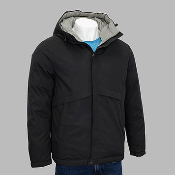 Куртка чоловіча ICEbear (зимова) MWD4860I ЧОРНА-СІРА 100% поліестер. Утеплювач: Біо пух 56(Р)