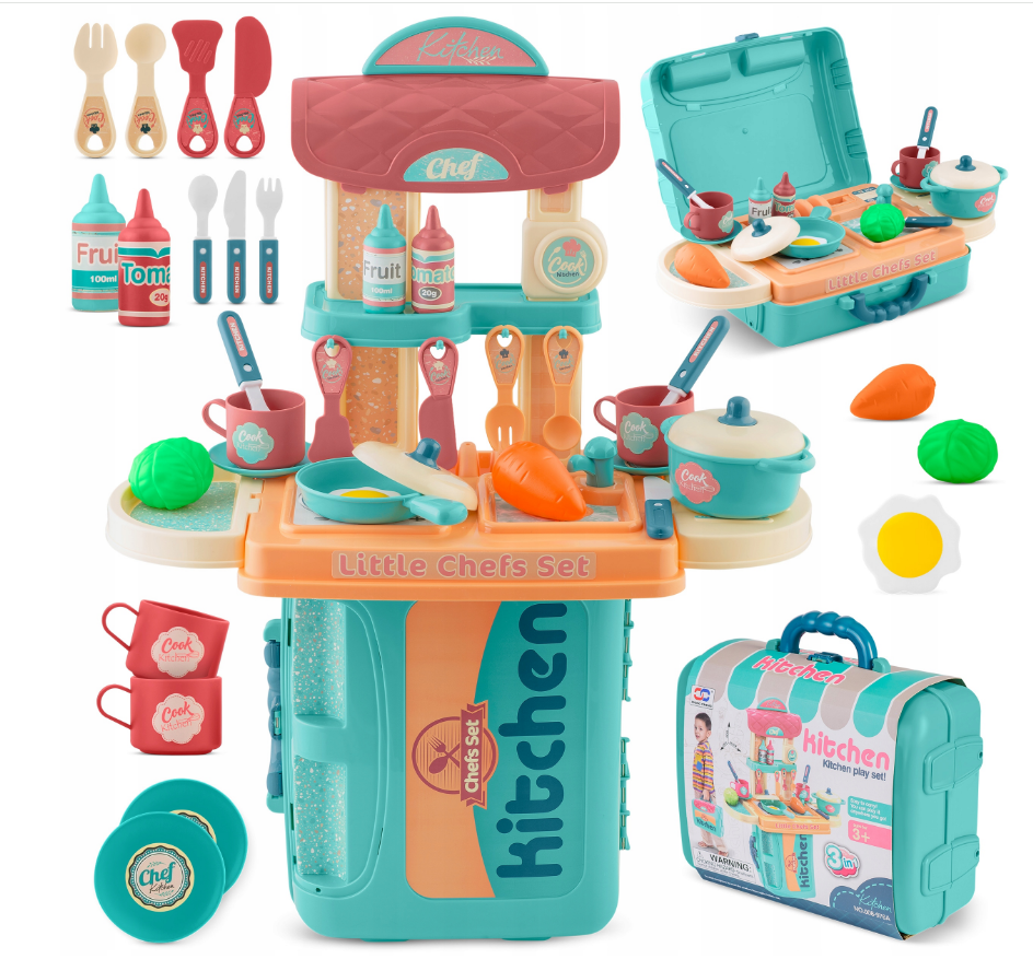 Ігрова дитяча кухня Ricokids Бірюзова (772901)