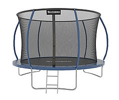 Батут із внутрішньою захисною сіткою 252 см LEOBRO Premium Pro 8FT BLUE