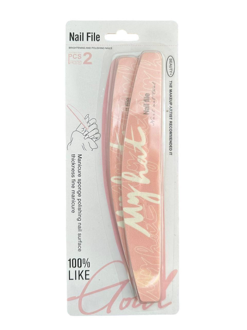 Пилка-баф для нігтів кольоровий MIXUEER банан., фото 1