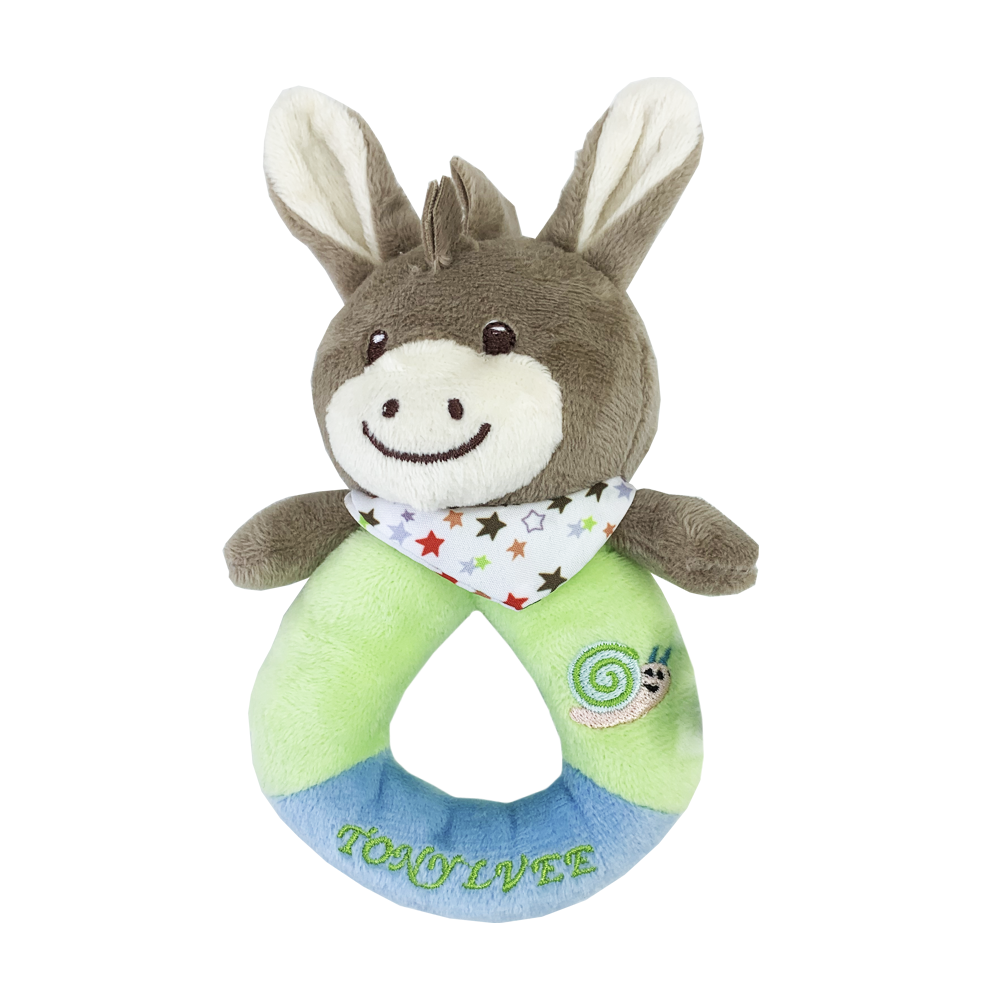 Іграшка-пищалка кільце Віслюк MEGAZayka Різні кольори, фото 1