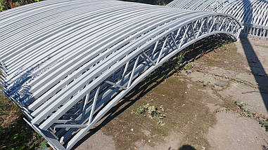 РОЗПРОЖ КАРКАСІВ АНГАРІВ! ЦІНИ ЗНИЖЕНІ!Ангари арочні. Ангари полугруглі.Склади каркасні.