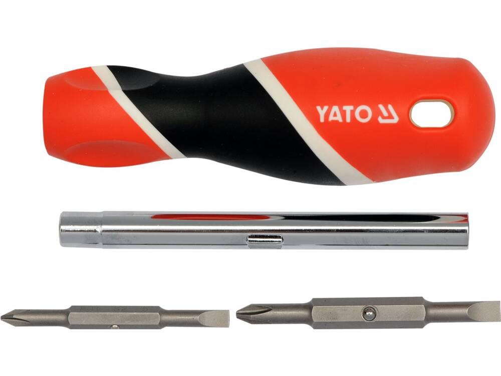 Викрутка зі змінними вставками 6 в 1, YATO YT-25971