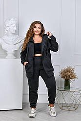 Спортивний костюм жіночий теплий з капюшоном