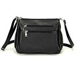 Сумка жіноча із натуральної шкіри BagTur 66 флотар Чорний