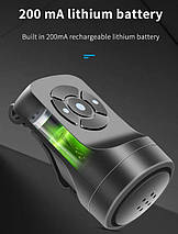 Електронний велосипедний гудок / gorn 120dB сигналізація (2 в 1) від USB, фото 6