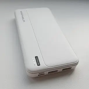 Power Bank - Портативна батарея 10.000 mAh. білий - GP-10W GRUNHELM, фото 3